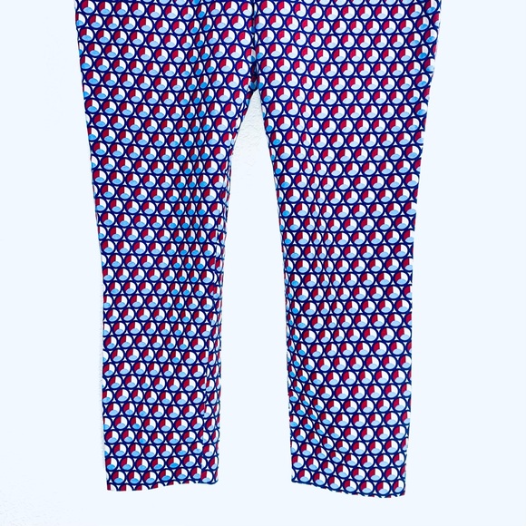 Anthropologie Cartonnier Charlie Ankle pants w/ geometric pattern. Size 12 - Picture 3 of 10